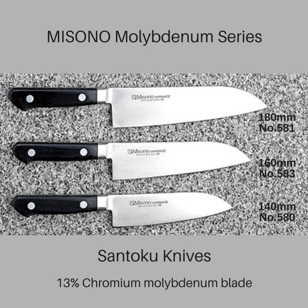 Fashion Misono Molybdenum Santoku Knife Japan No.580 140Mm - YOYO JAPAN