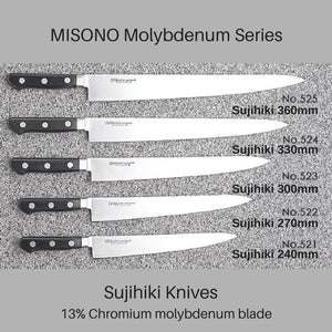 Misono Molybdenum Sujihiki Knife Sujihiki 270mm (No.522) - YOYO JAPAN