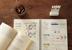 Osama Mitsubishi Pencil Emott Vivid Color 5-Color Set Markers Felt-Tip Pens - YOYO JAPAN