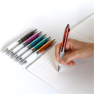 Mitsubishi Pencil Mechanical Pen Uni Alpha Gel 0.5 Chrome Black Japan M5618Gg1Pc.24 - YOYO JAPAN