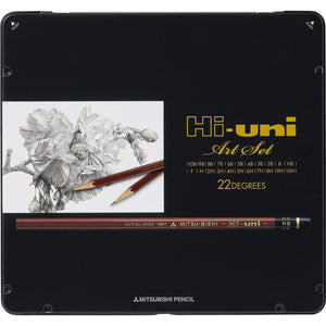 Him Mitsubishi Hi-Uni Art Set 22 Pcs Premium Artist Pencils Huas Uni - YOYO JAPAN