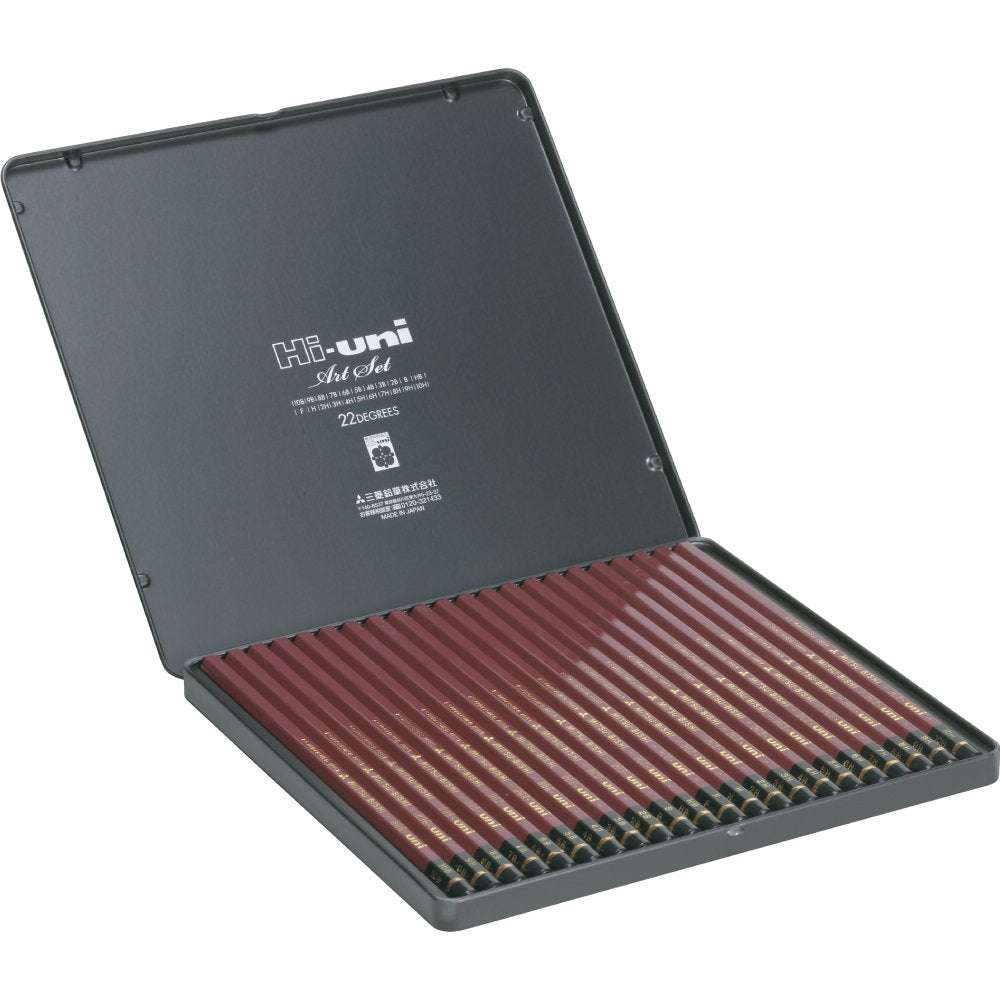 Him Mitsubishi Hi-Uni Art Set 22 Pcs Premium Artist Pencils Huas Uni - YOYO JAPAN