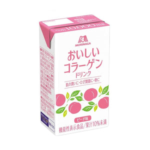 Morinaga Oishi Collagen Drink Peach Flavor 12 Cartons - YOYO JAPAN