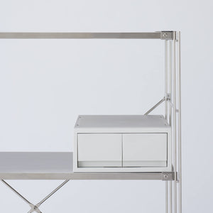 Mujirushi Ryohin Polypropylene Drawer Case 2Pcs White Gray W26Xd37Xh12Cm Japan - YOYO JAPAN