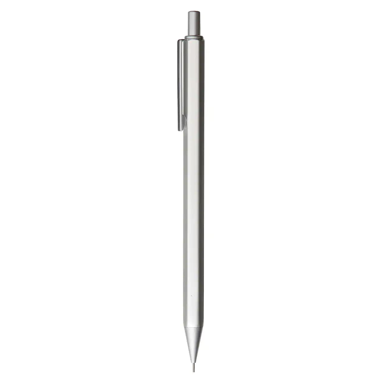 Muji 18616015 Silver Aluminum Hex Mechanical Pencil 0.5Mm Diameter - Japan - YOYO JAPAN