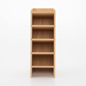 Muji 44310212 Wooden Accessory Rack 5 Tier Japan - 9.2X12.6X25.2Cm - YOYO JAPAN
