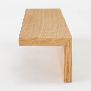 Mujirushi Ryohin Wall Mounted Shelf Oak Wood 88X12X10Cm - Made In Japan - YOYO JAPAN