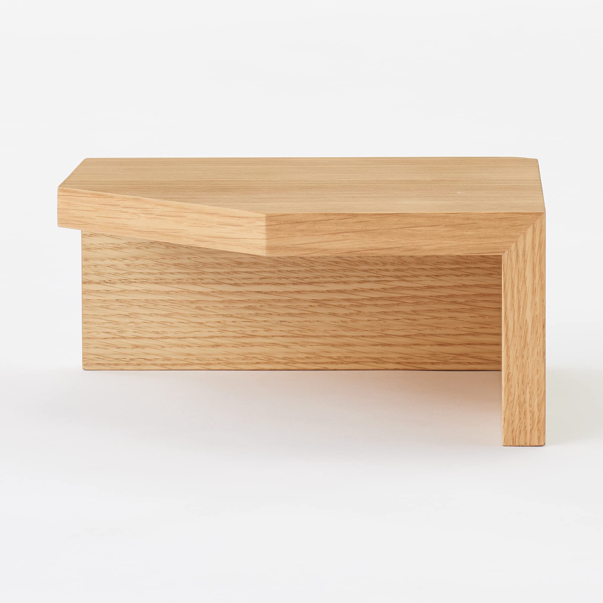 Mujirushi Ryohin Wall Corner Shelf Oak Wood 22X22X10Cm Japan - YOYO JAPAN