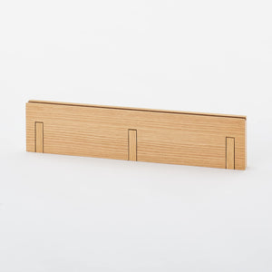 Mujirushi Ryohin Wall Attachable Furniture 3 Hangers Oak Wood 44X2.5X10Cm Japan - YOYO JAPAN