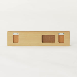 Mujirushi Ryohin Wall Attachable Furniture 3 Hangers Oak Wood 44X2.5X10Cm Japan - YOYO JAPAN