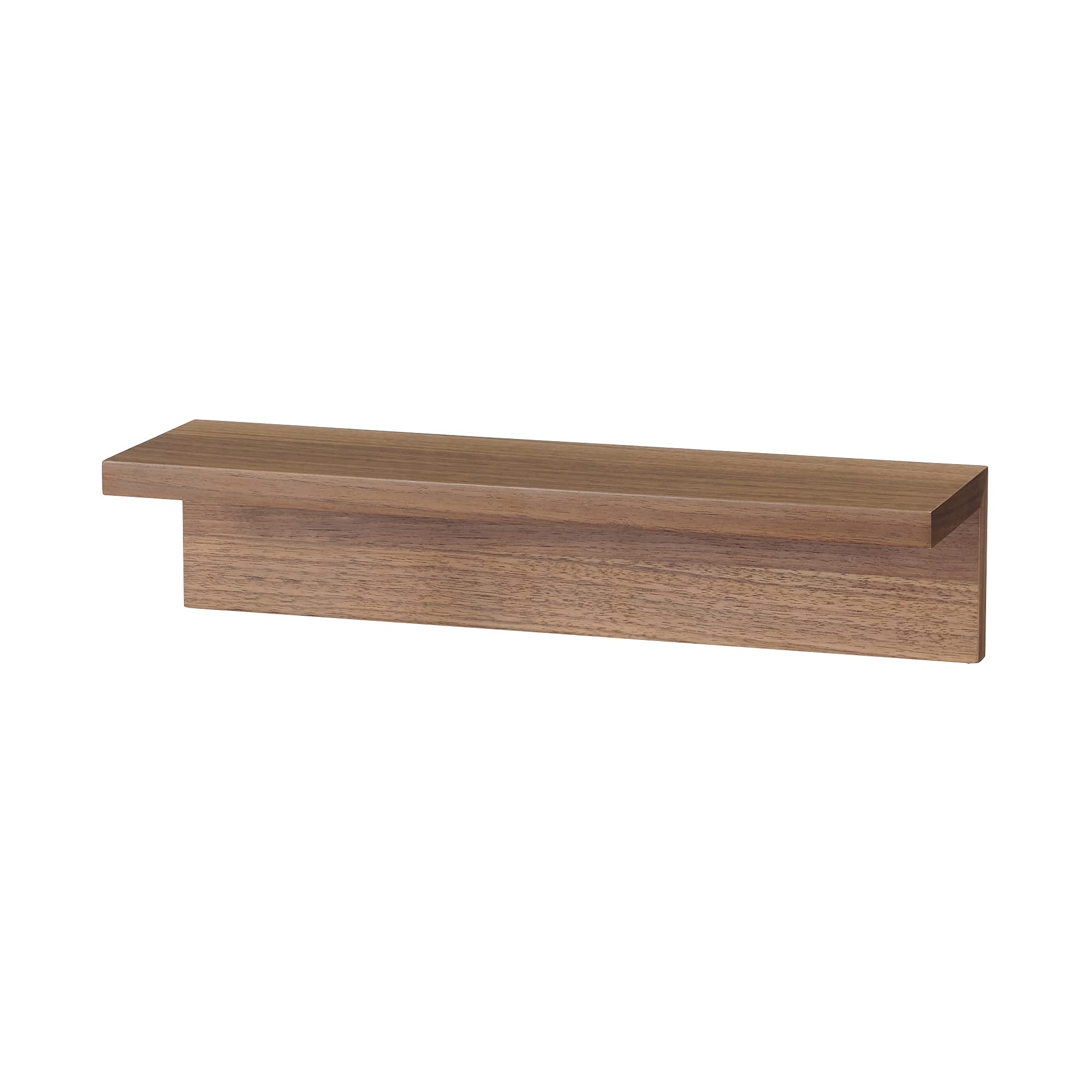 Mujirushi Ryohin Wall Mounted Furniture Shelf Walnut 44X12X10Cm Japan - YOYO JAPAN