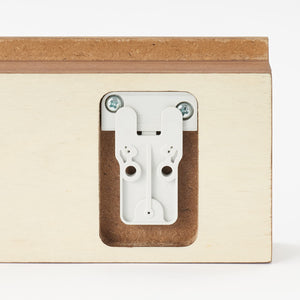 Mujirushi Ryohin Wall-Attached Furniture Walnut 44X4X9Cm - Made In Japan - YOYO JAPAN