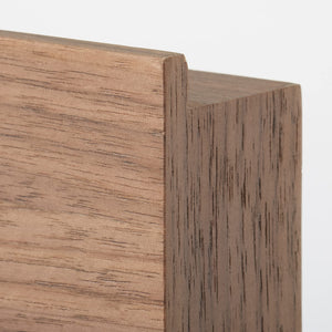 Mujirushi Ryohin Wall-Attached Furniture Walnut 44X4X9Cm - Made In Japan - YOYO JAPAN