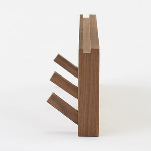 Mujirushi Ryohin 44505199 Wall-Attached Furniture 3 Hangers Walnut 44X2.5X10Cm - Japan - YOYO JAPAN