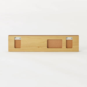Mujirushi Ryohin 44505199 Wall-Attached Furniture 3 Hangers Walnut 44X2.5X10Cm - Japan - YOYO JAPAN