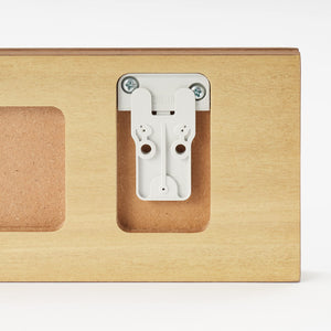 Mujirushi Ryohin 44505199 Wall-Attached Furniture 3 Hangers Walnut 44X2.5X10Cm - Japan - YOYO JAPAN