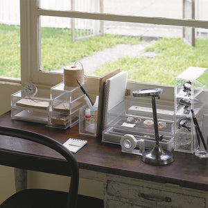 Mujirushi Ryohin Acrylic Glasses/Accessory Case - 6.7X17.5X25Cm - Japan - YOYO JAPAN