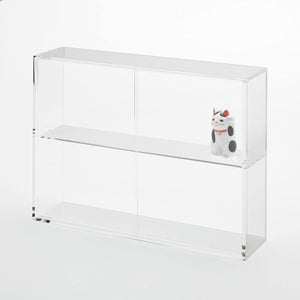 Mujirushi Ryohin Acrylic Collection Stand Sliding Door Large 33.6X8.4X24.4Cm Japan 02856113 - YOYO JAPAN