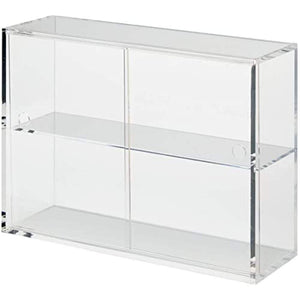 Mujirushi Ryohin Japan Acrylic Collection Stand W/ Sliding Door Small 25.2X8.4X18.4Cm 02856120 - YOYO JAPAN