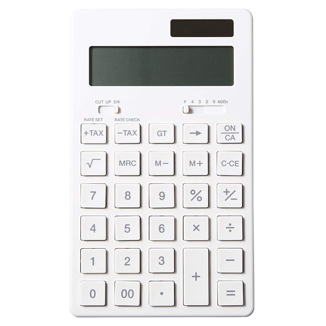 Muji Ryohin Japan Calculator White 12 Digits Kk-1154Ms 37355538 - YOYO JAPAN
