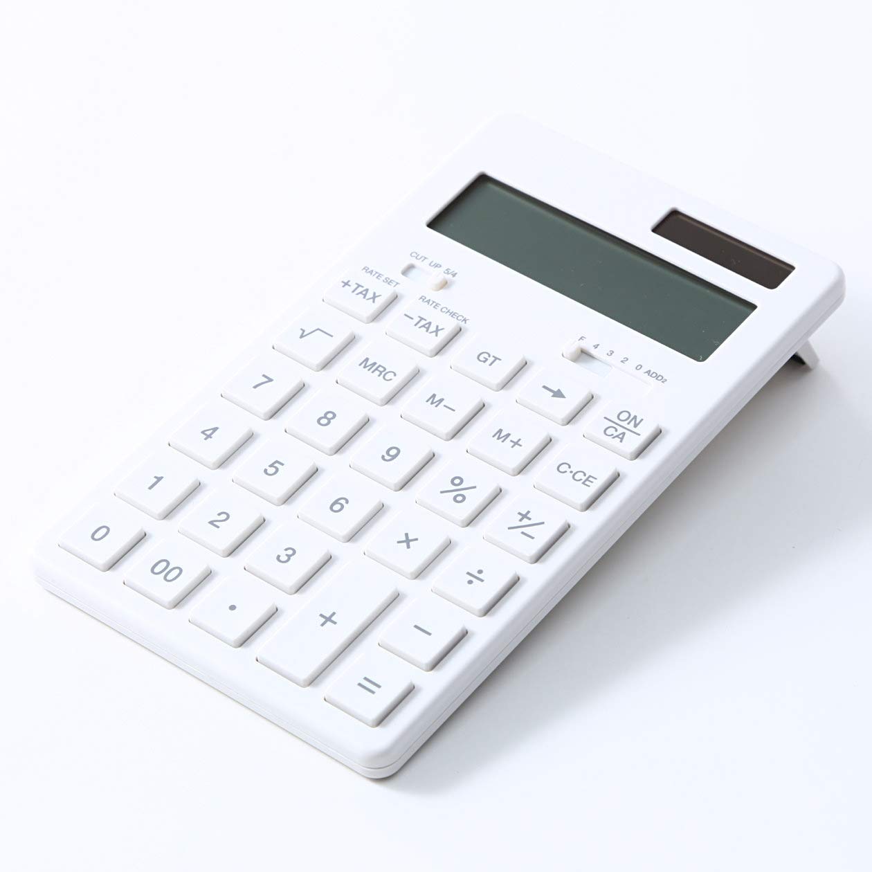 Muji Ryohin Japan Calculator White 12 Digits Kk-1154Ms 37355538 - YOYO JAPAN