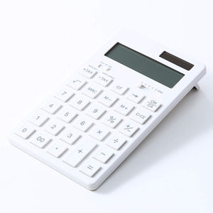 Muji Ryohin Japan Calculator White 12 Digits Kk-1154Ms 37355538 - YOYO JAPAN