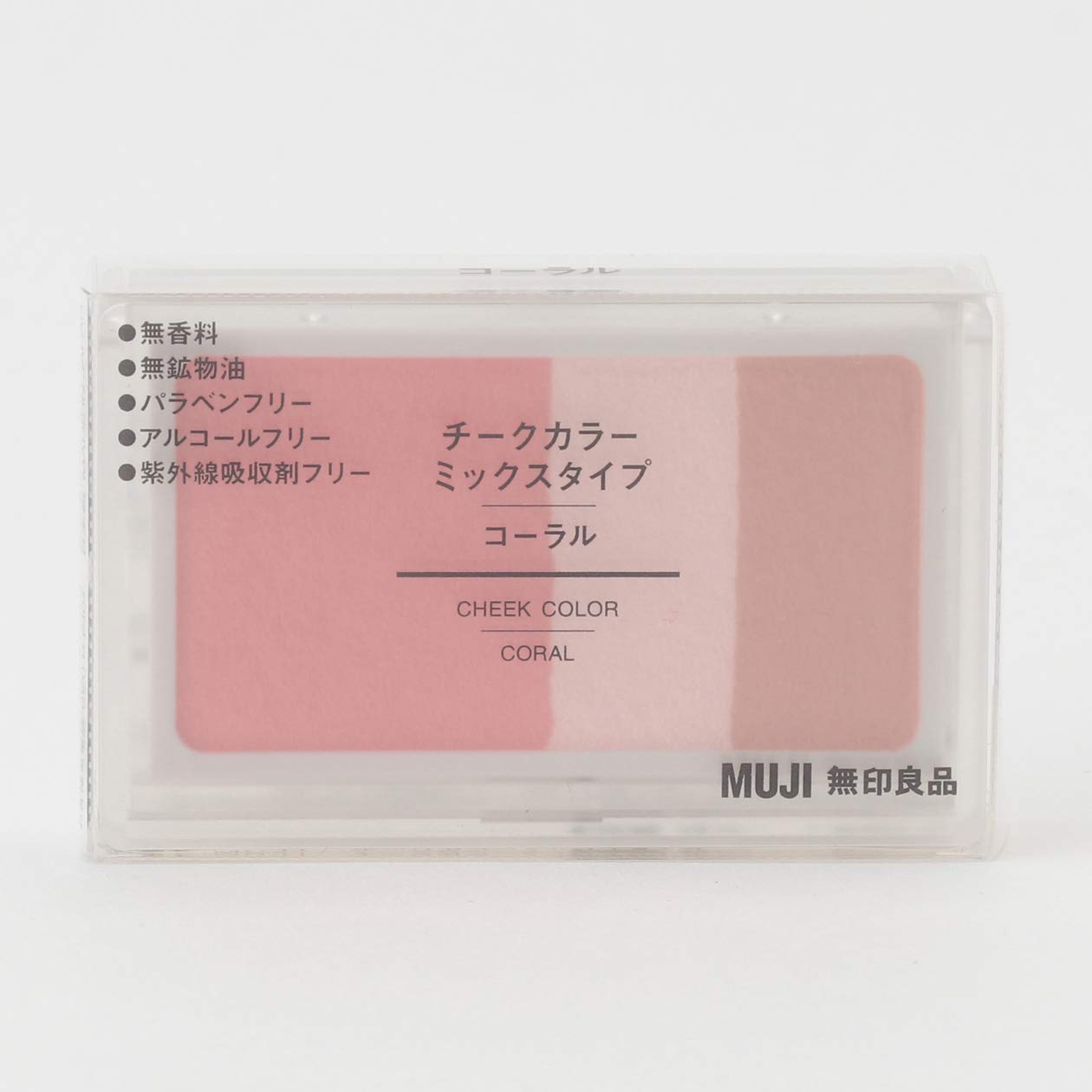 Muji Cheek Color Mix Type Coral 4.7G - YOYO JAPAN