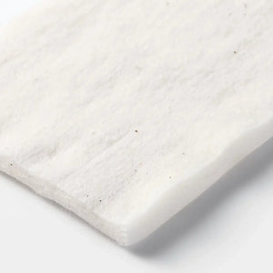 Muji Cotton Pads Ecru Unbleached Cotton Pads For Face Large 90x70mm 88 pcs. - YOYO JAPAN