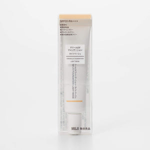 Muji Light Beige Cream UV Foundation SPF31 PA+++ 30G - YOYO JAPAN