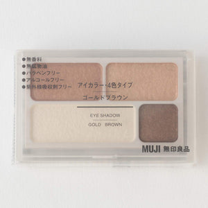 Muji Eye Color 4 Color Type Eye Shadow Gold Brown 4.5G - YOYO JAPAN