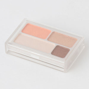 Muji Eye Shadow 4 Color Palette in Orange Brown 4.5G - YOYO JAPAN
