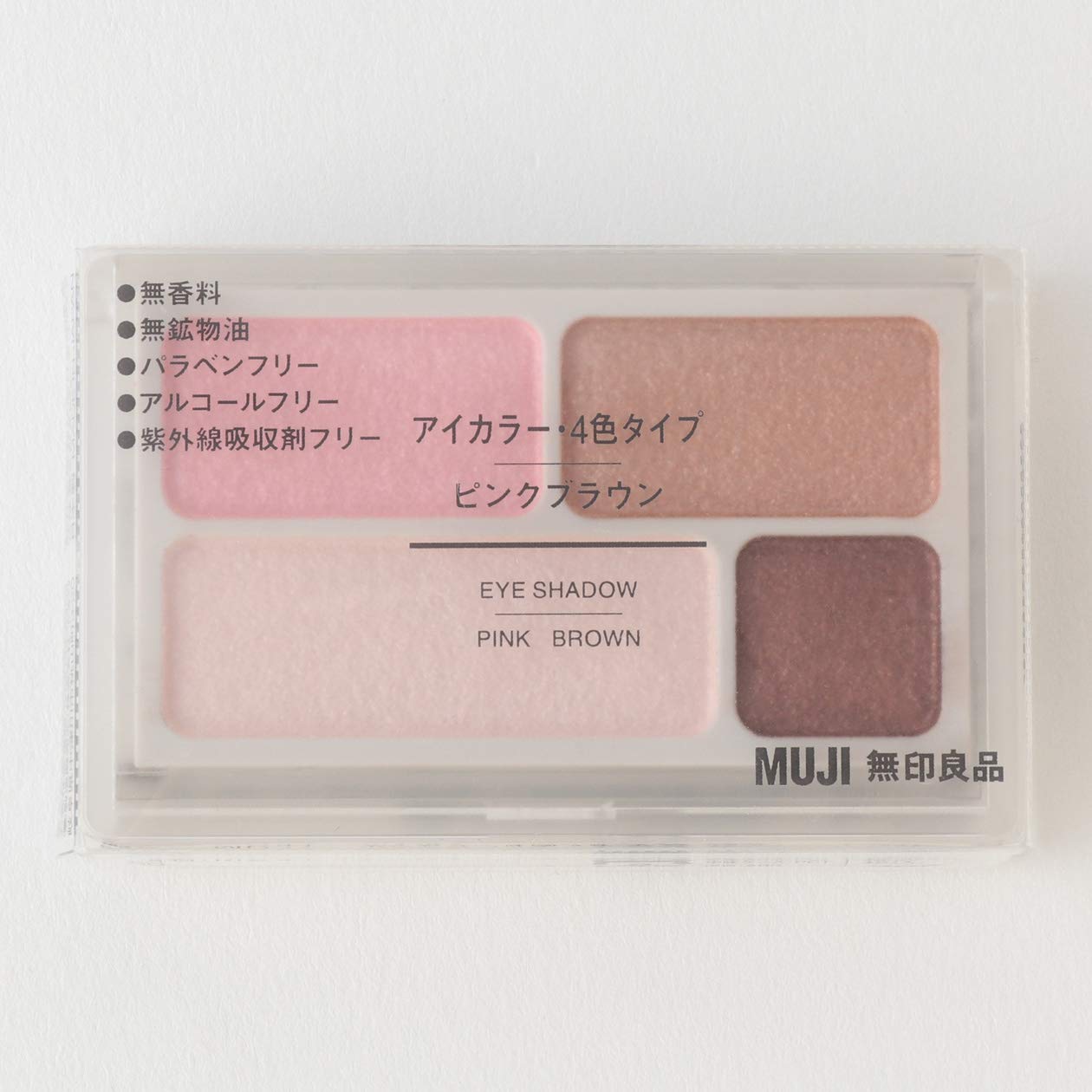 Muji Eye Color 4 Color Type Eye Shadow Pink Brown 4.5G - YOYO JAPAN
