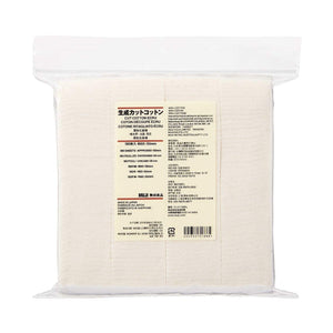 Muji Cut Cotton Pads 180 Pieces 60X50mm Size - New Made in Japan - YOYO JAPAN