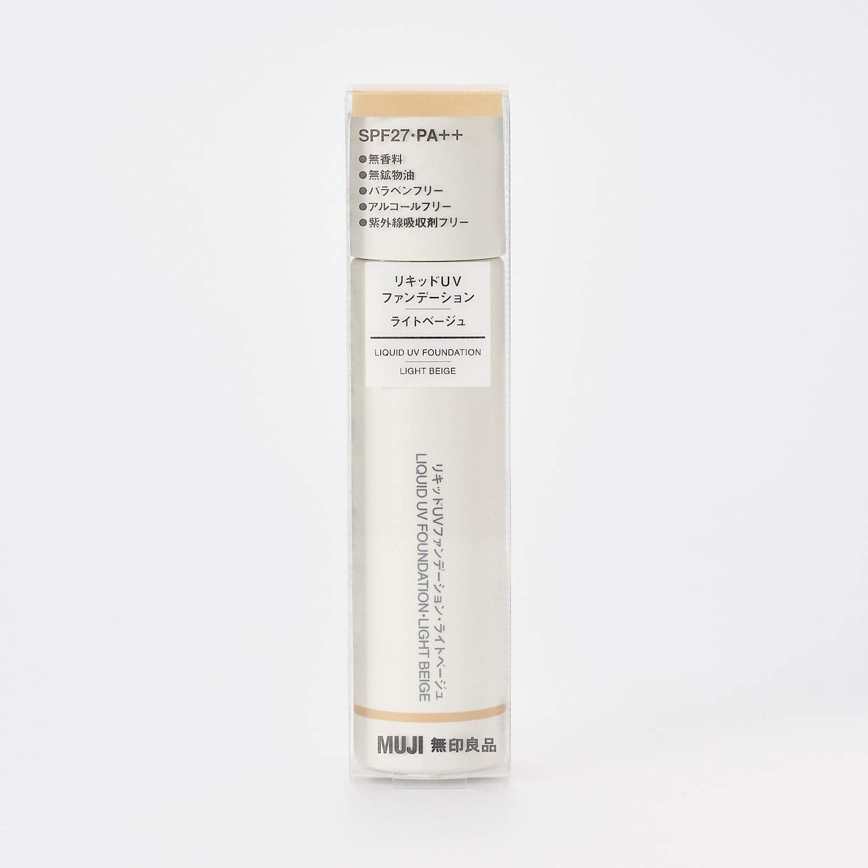 Muji Light Beige UV Liquid Foundation with SPF27 PA++ 30ml - YOYO JAPAN