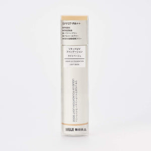 Muji Light Beige UV Liquid Foundation with SPF27 PA++ 30ml - YOYO JAPAN