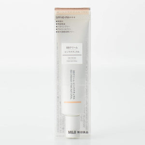 Muji Natural Pink BB Cream SPF40 PA+++ 30g - Versatile Skin Protection - YOYO JAPAN