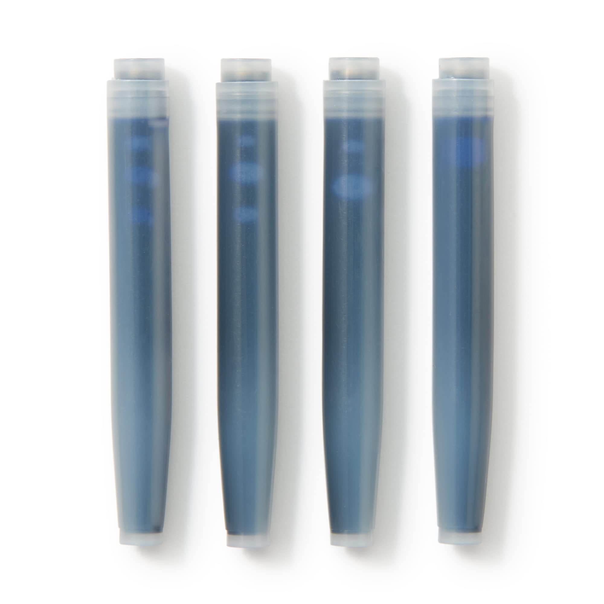 Muji 44596913 Fountain Pen Cartridge Blue Black 4 Pieces Japan Φ7.5Mm 58X - YOYO JAPAN