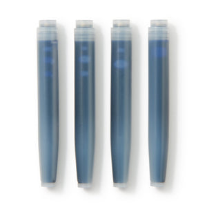 Muji 44596913 Fountain Pen Cartridge Blue Black 4 Pieces Japan Φ7.5Mm 58X - YOYO JAPAN