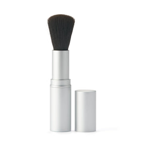 Muji Retractable Polyester Cheek Brush - Portable 24mm Diameter 93mm Length - YOYO JAPAN