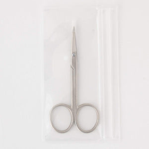 Muji Steel Eyebrow Scissors 90mm Length with Case Model 15844456 - YOYO JAPAN
