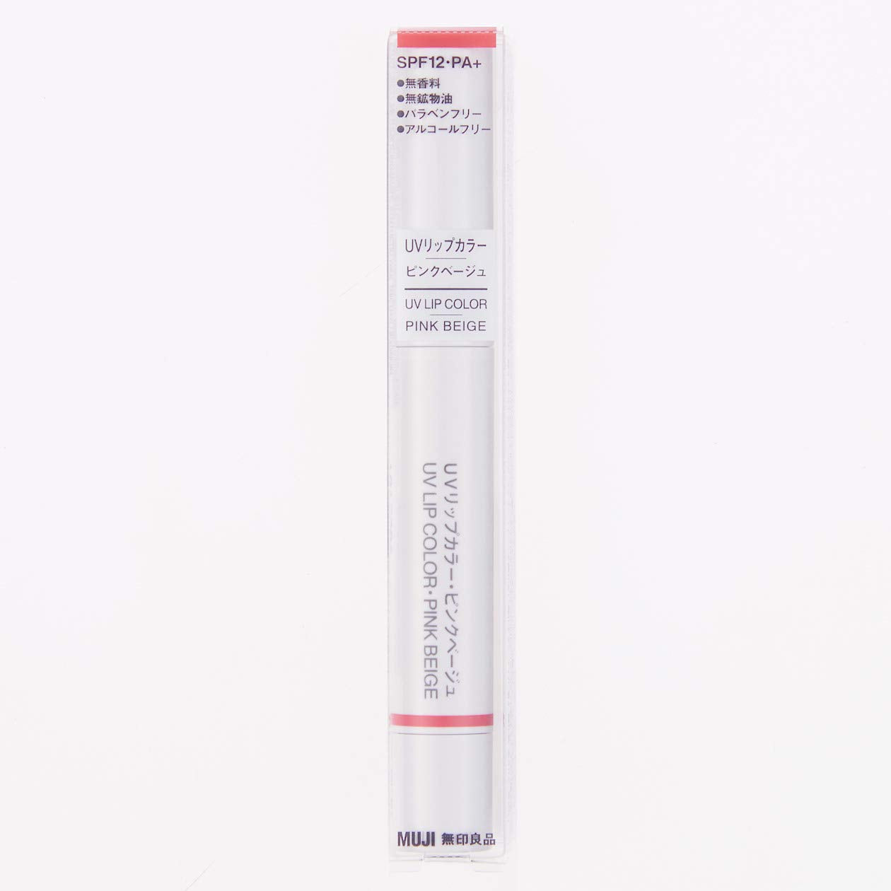 Muji Uv Lip Color Pink Beige Spf12 Pa+ 1.6G 02546182 - YOYO JAPAN