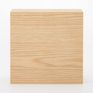 Mujirushi Ryohin Japan Wooden Collection Stand W/ Sliding Door 25.2X8.4X25.2Cm 44310250 - YOYO JAPAN