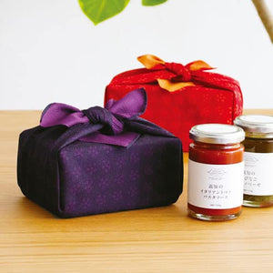 Musubi Furoshiki 45Cm Rikyu Plum Red Orange Japan 10215-103 - YOYO JAPAN