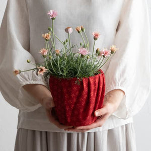 Musubi Furoshiki 45Cm Rikyu Plum Red Orange Japan 10215-103 - YOYO JAPAN