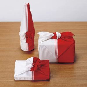 Musubi Furoshiki 50 Hare Japanese Wrapping Cloth Red 50Cm Cotton - YOYO JAPAN