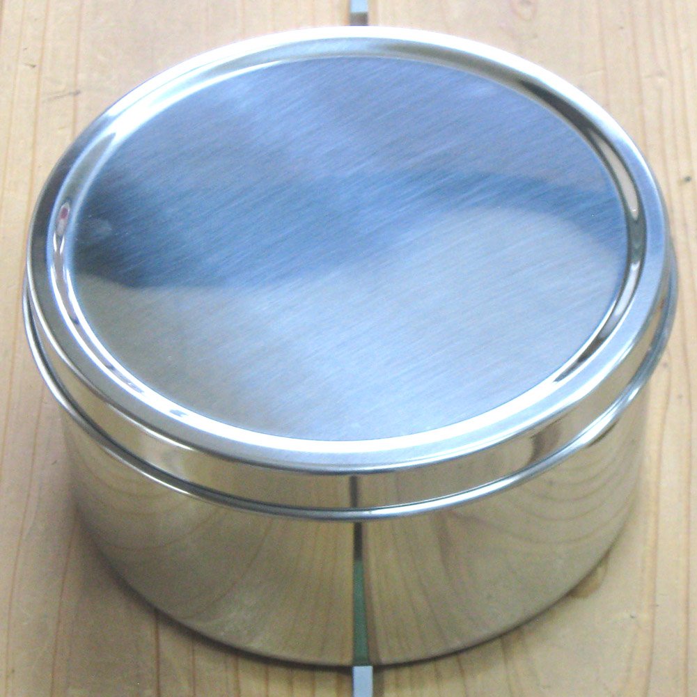 Nagao 18-8 Stainless Steel Round Storage Container 100Xh55Mm Made In Japan - YOYO JAPAN