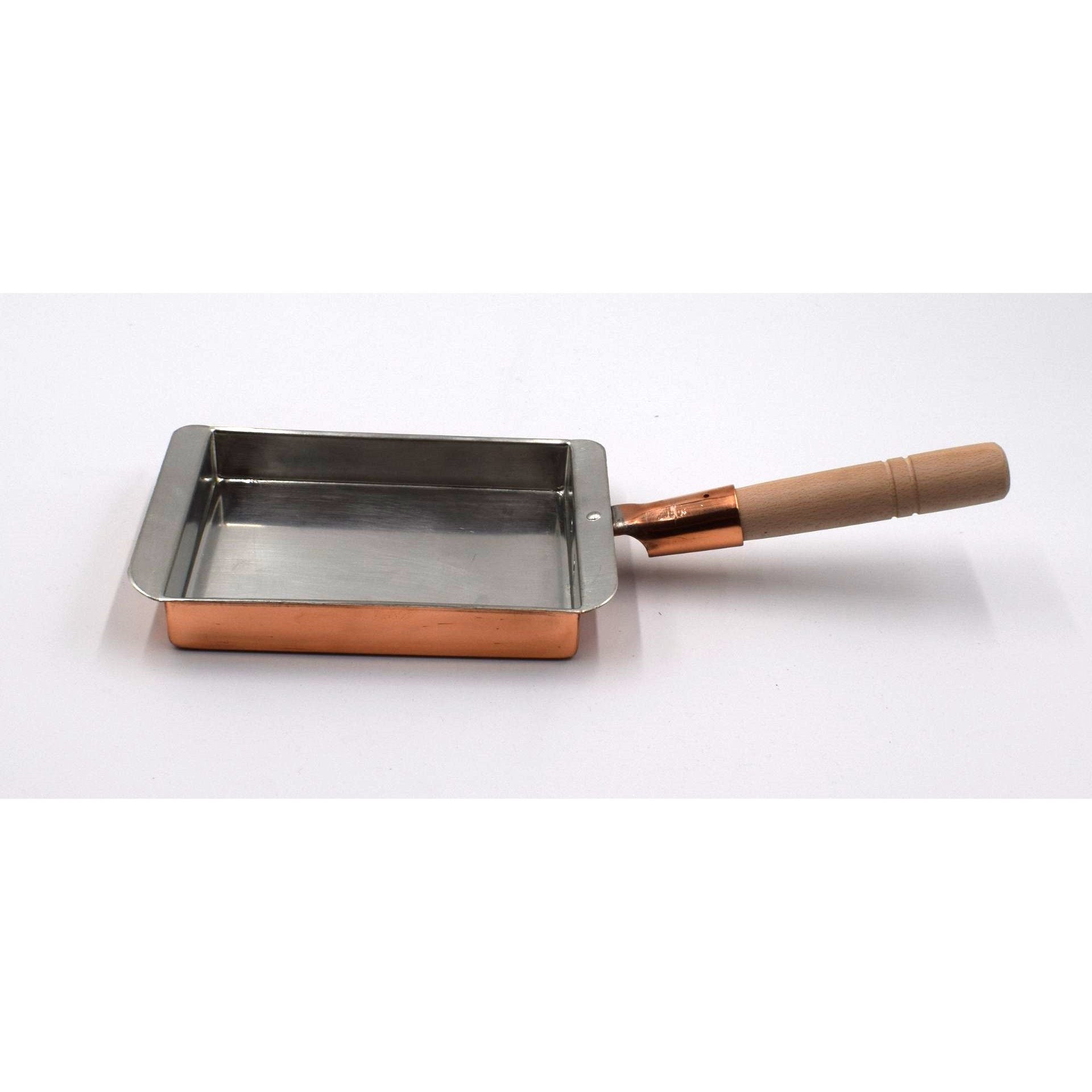 Marushin Kansai Type Japanese Omelette Tamagoyaki Copper Pan 18x22.5cm - YOYO JAPAN