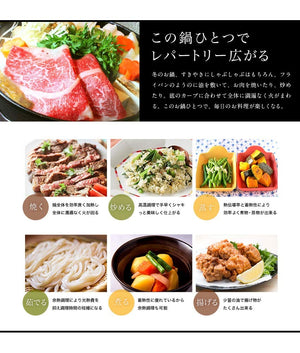 Ask Trading Nambu Tekki Irori Nabe 9 Sun Hearth Pot 270Mm Japan Ih Compatible - YOYO JAPAN