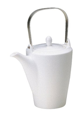 Narumi Japan White Tea Pot 430Cc Metal Handle 50481-4560 - YOYO JAPAN