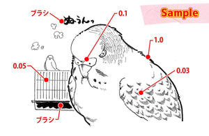 Deleter Neo Pico Line 3 Black Pen 0.03mm - Precision Drawing Tool - YOYO JAPAN